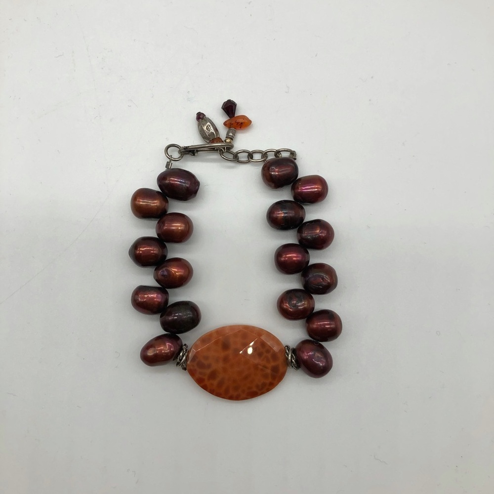 Coral Necklace and Bracelet Set - Picture 2 of 8